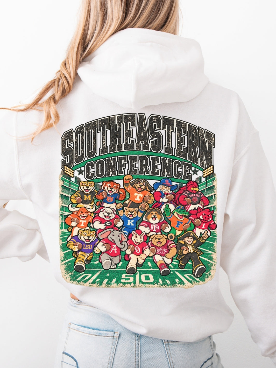 Retro Southeastern Conference Game Day Graphic Hoodie