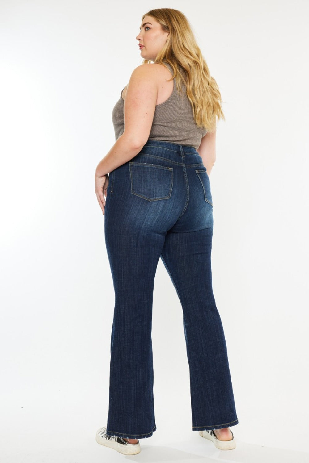 Kancan Hailey Mid Rise Flare Jeans