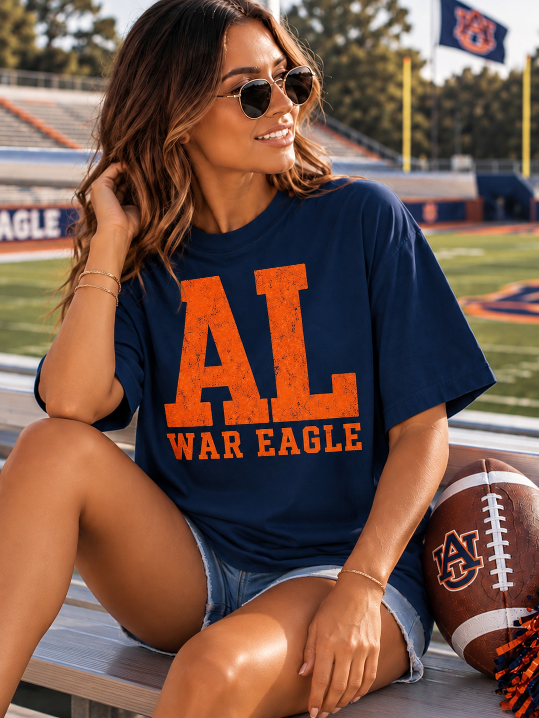 Aubrun Tigers Retro Game Day Comfort Colors Graphic Tee
