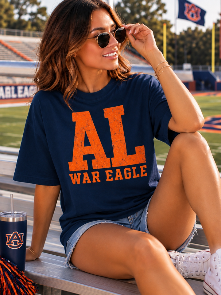 Aubrun Tigers Retro Game Day Comfort Colors Graphic Tee