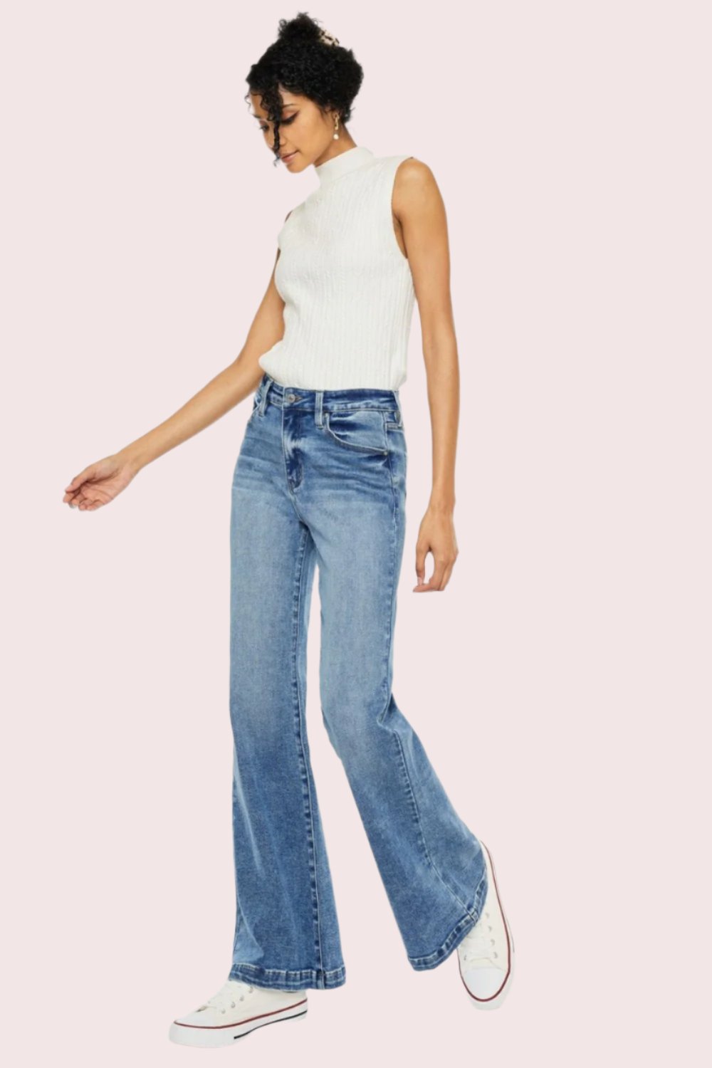 Kancan Zora High Rise Wide Leg Jeans