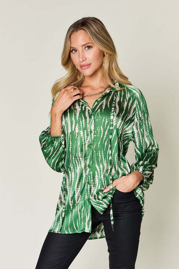 Patterned Elegance Top