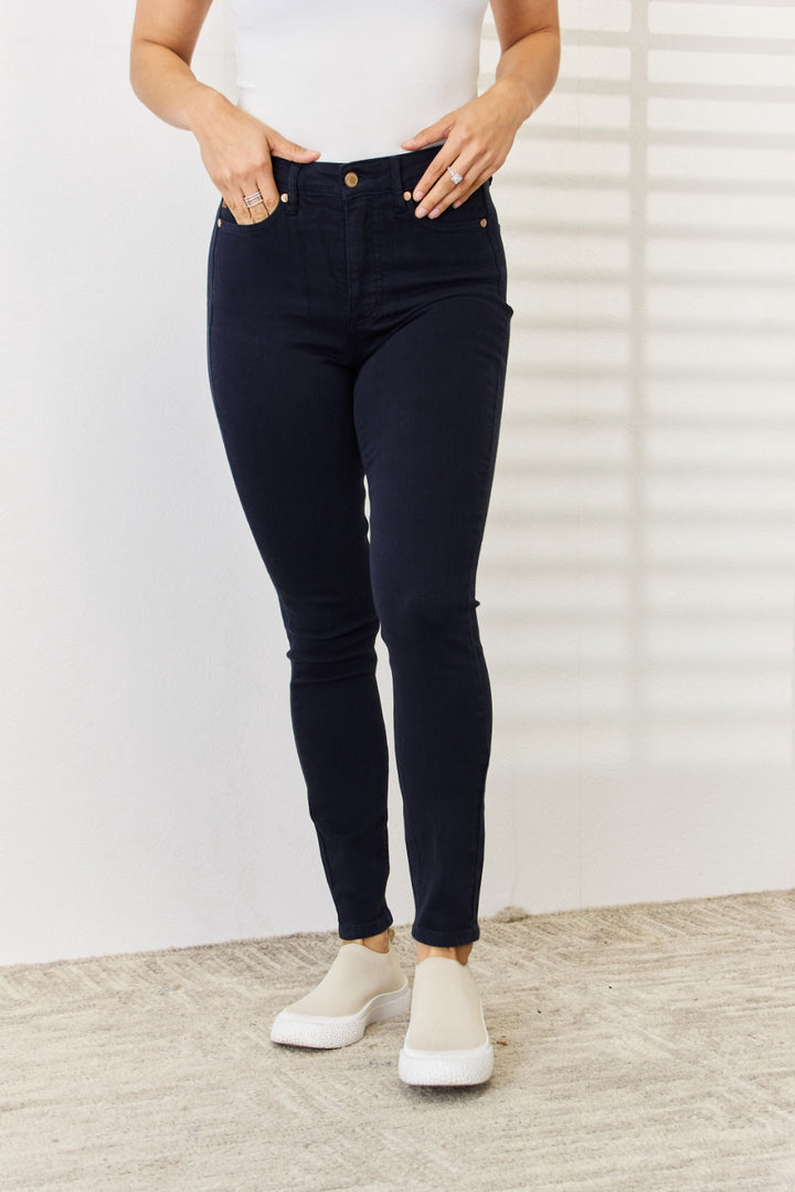 Judy Blue Tara Garment Dyed Tummy Control Skinny Jeans