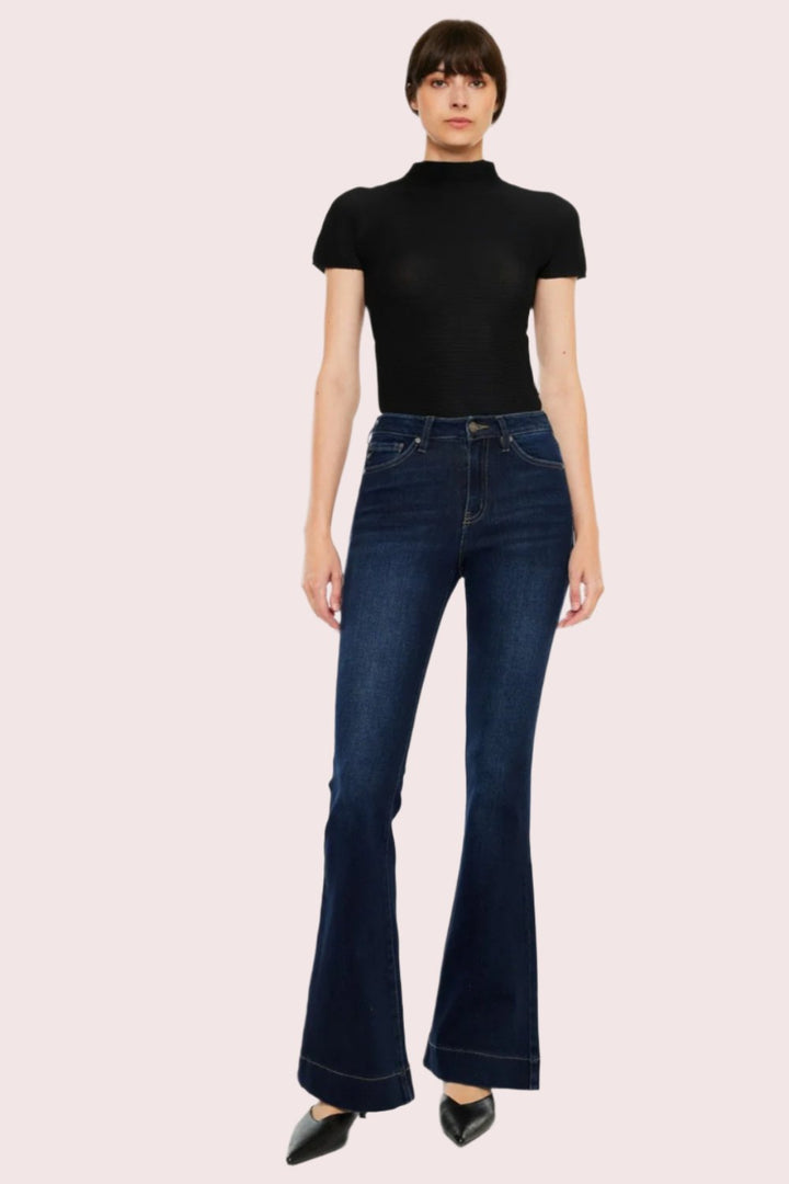 Kancan Kasey High Rise Slim Flare Jeans