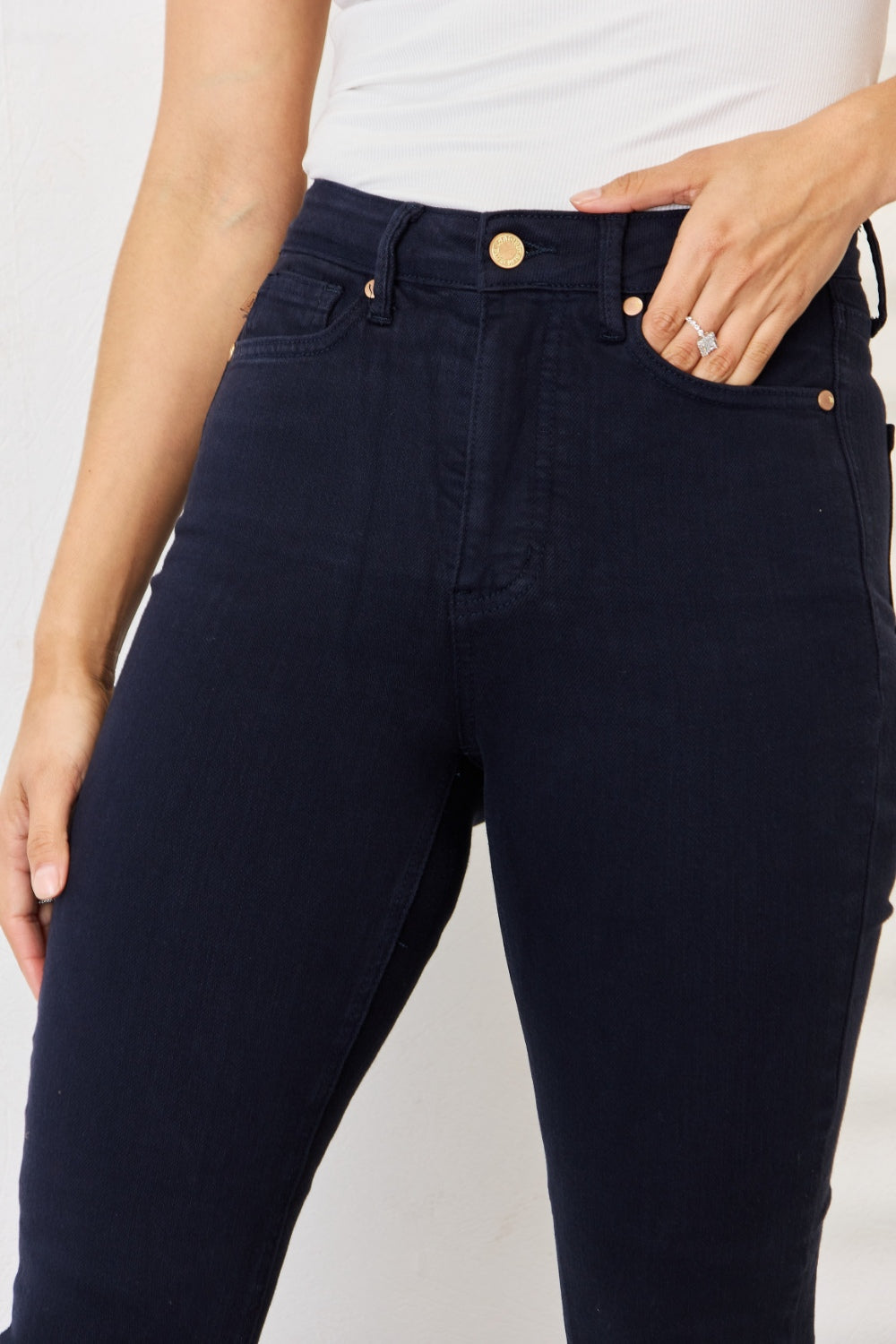 Judy Blue Tara Garment Dyed Tummy Control Skinny Jeans