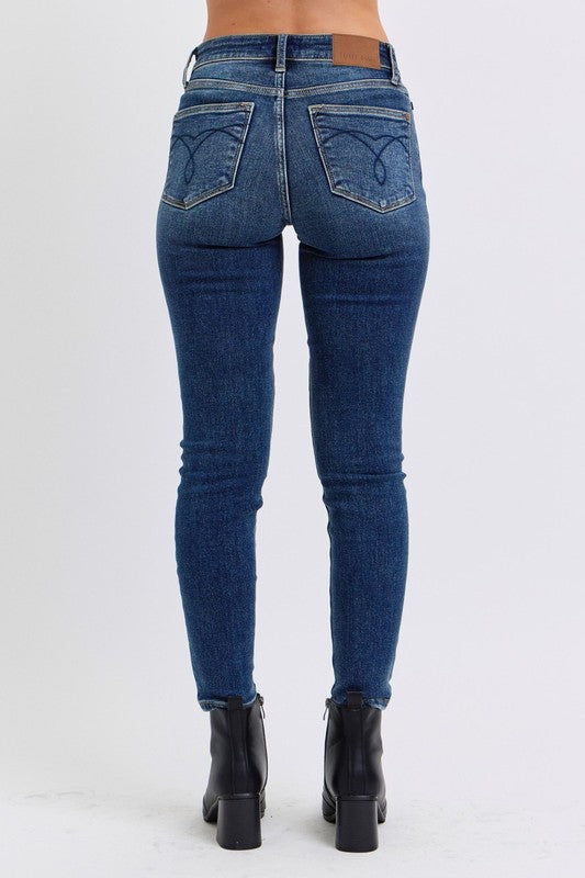 Judy Blue Kandis Mid-Rise Waist Skinny Jeans