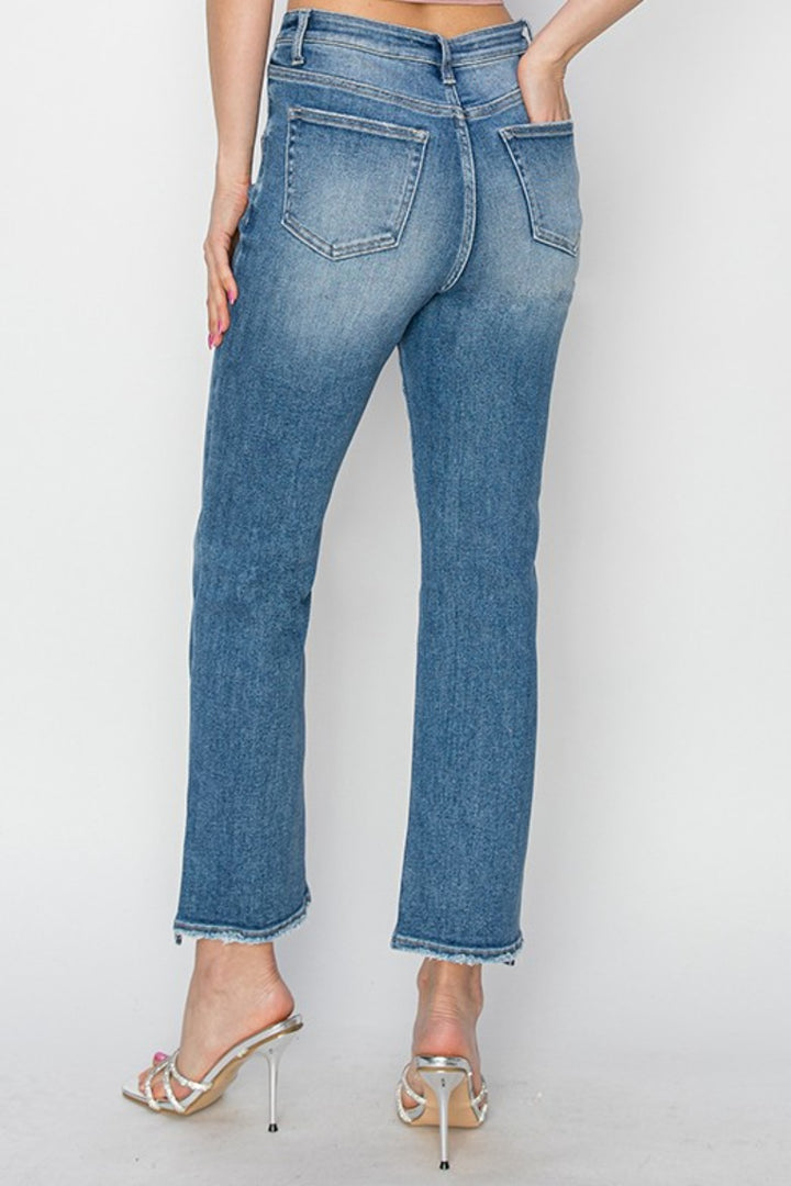 RISEN Remi High Rise Slim Straight Jeans