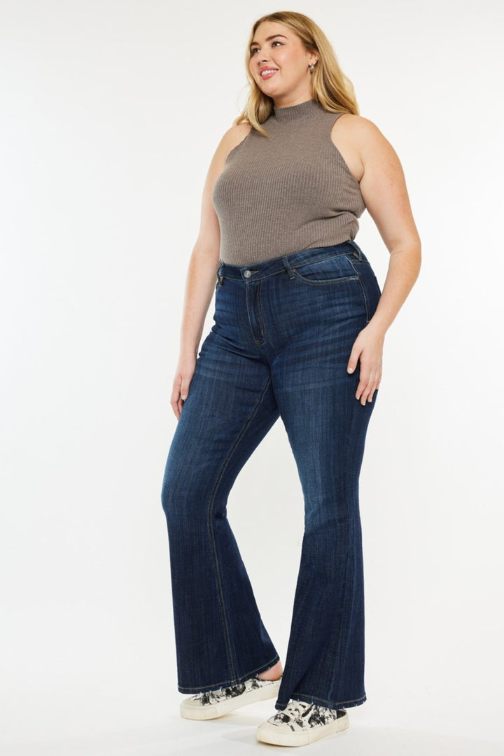 Kancan Hailey Mid Rise Flare Jeans