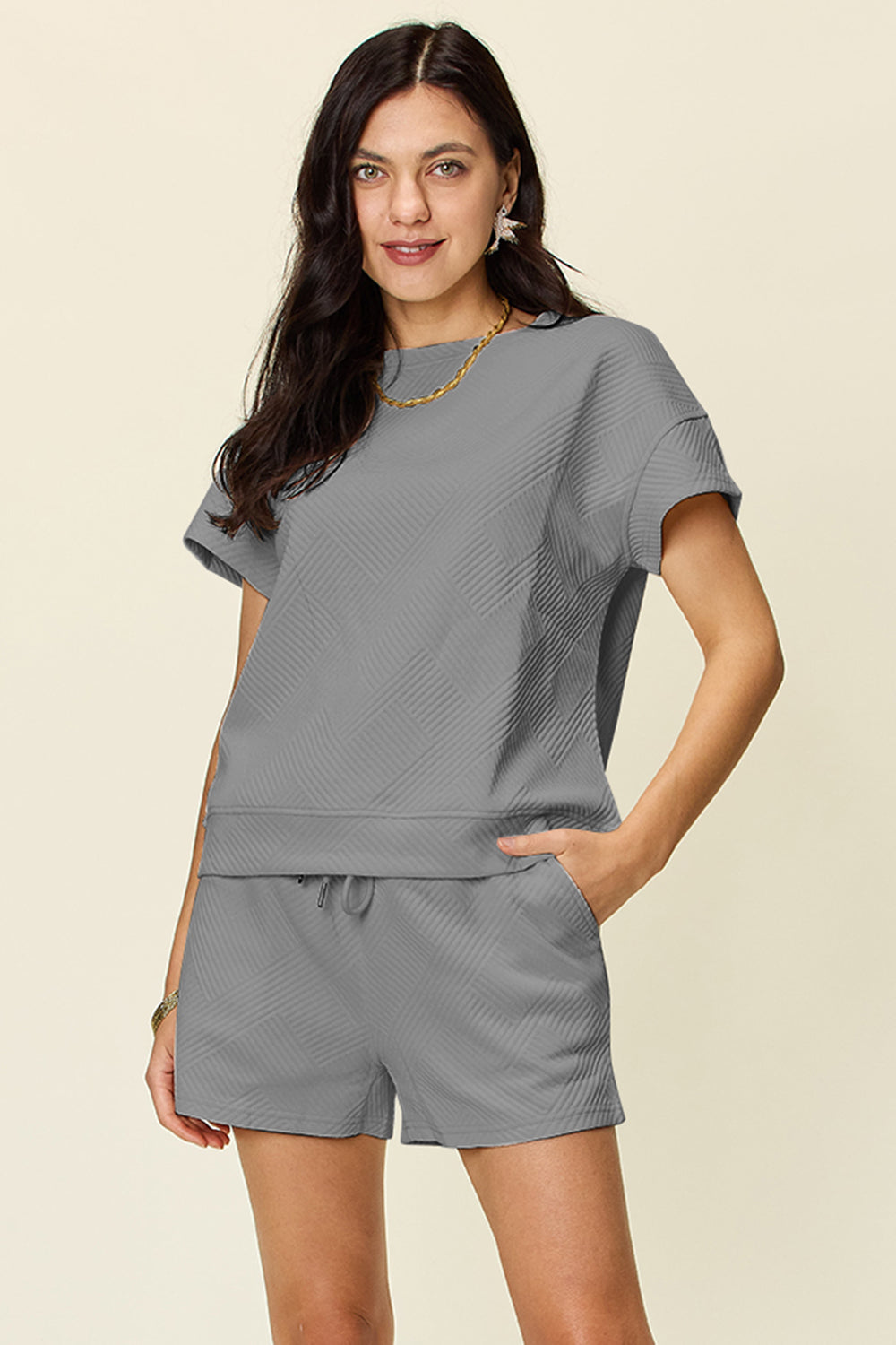 Relaxed Chic Ensemble Top & Shorts Set