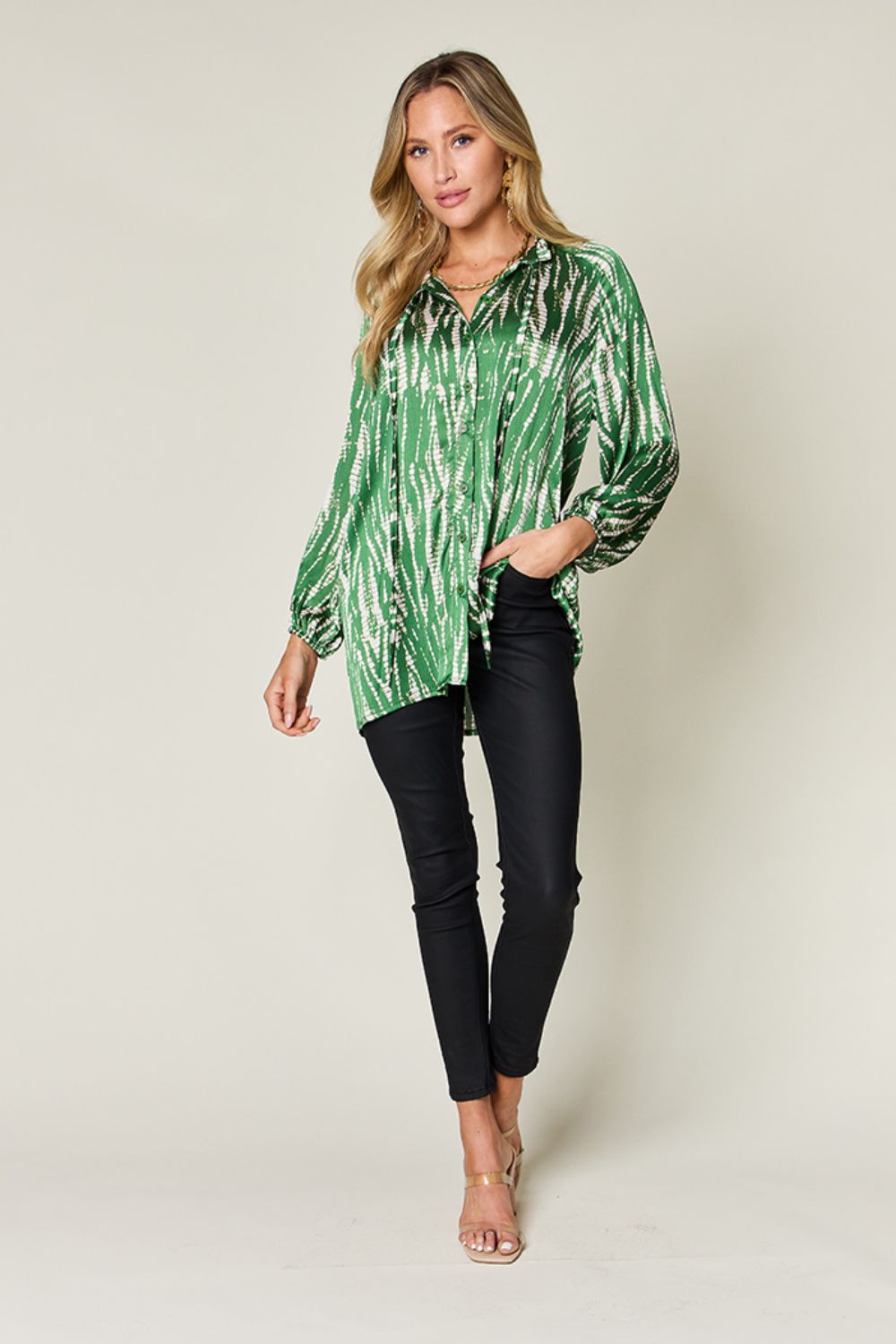 Patterned Elegance Top