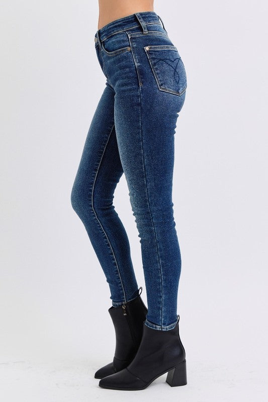 Judy Blue Kandis Mid-Rise Waist Skinny Jeans