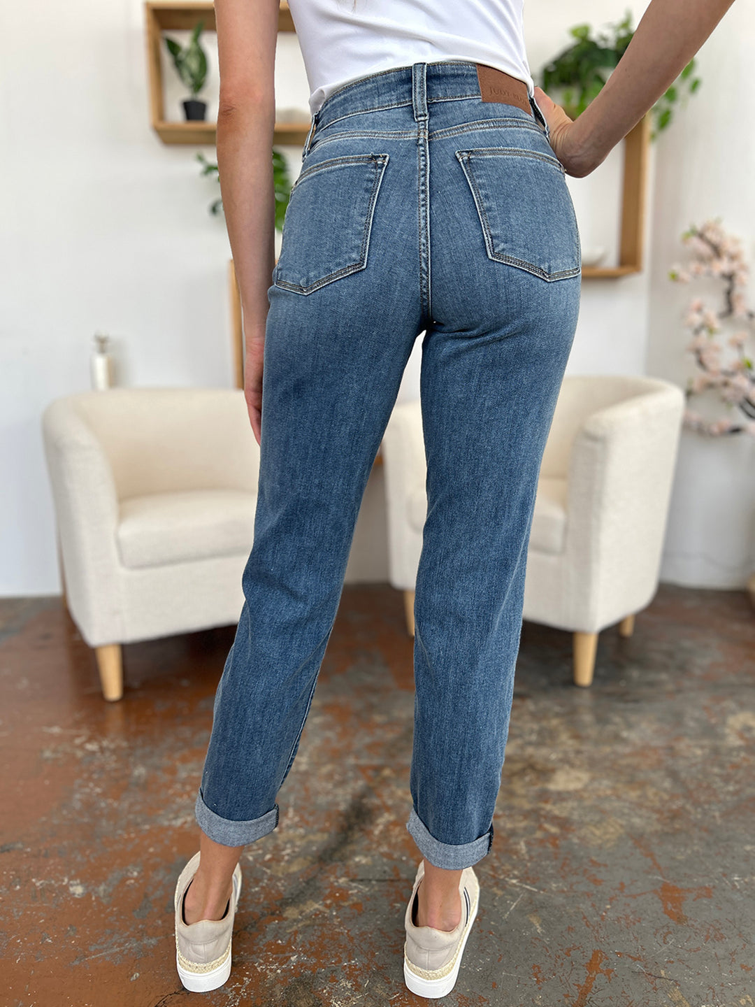 Judy Blue Lily Cuffed Hem Skinny Jeans