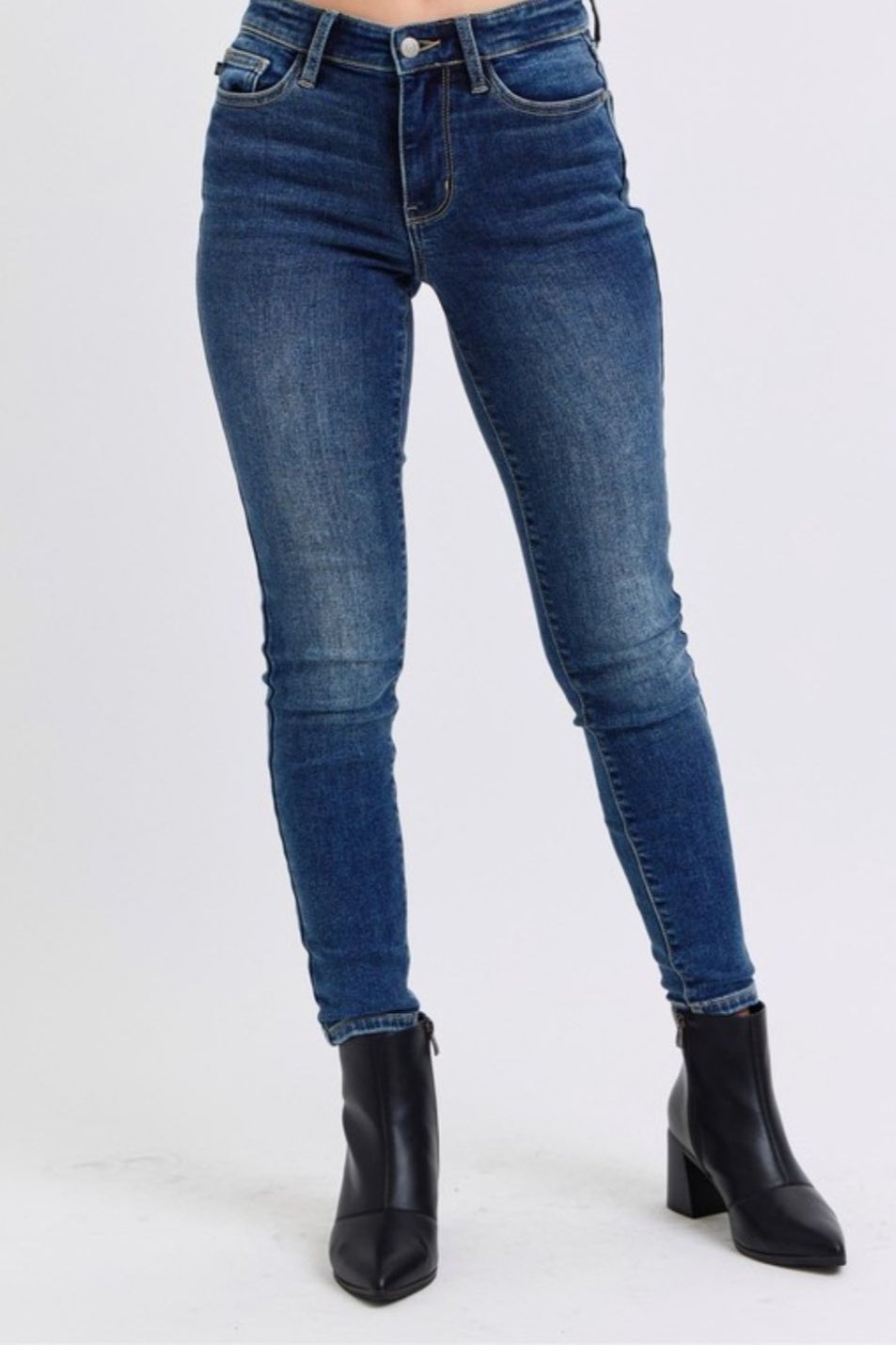 Judy Blue Kandis Mid-Rise Waist Skinny Jeans