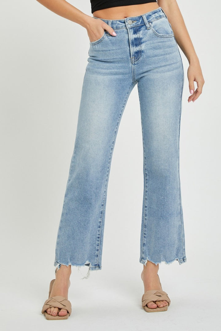 RISEN Megan High Rise Straight Jeans