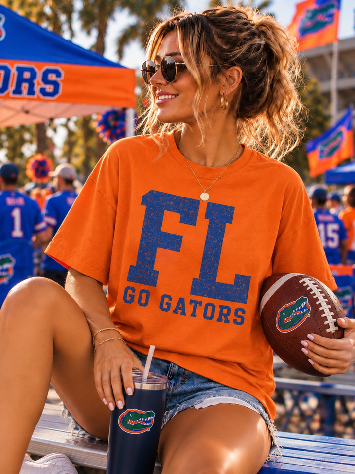 Florida Gators Retro Game Day Comfort Colors Graphic Tee