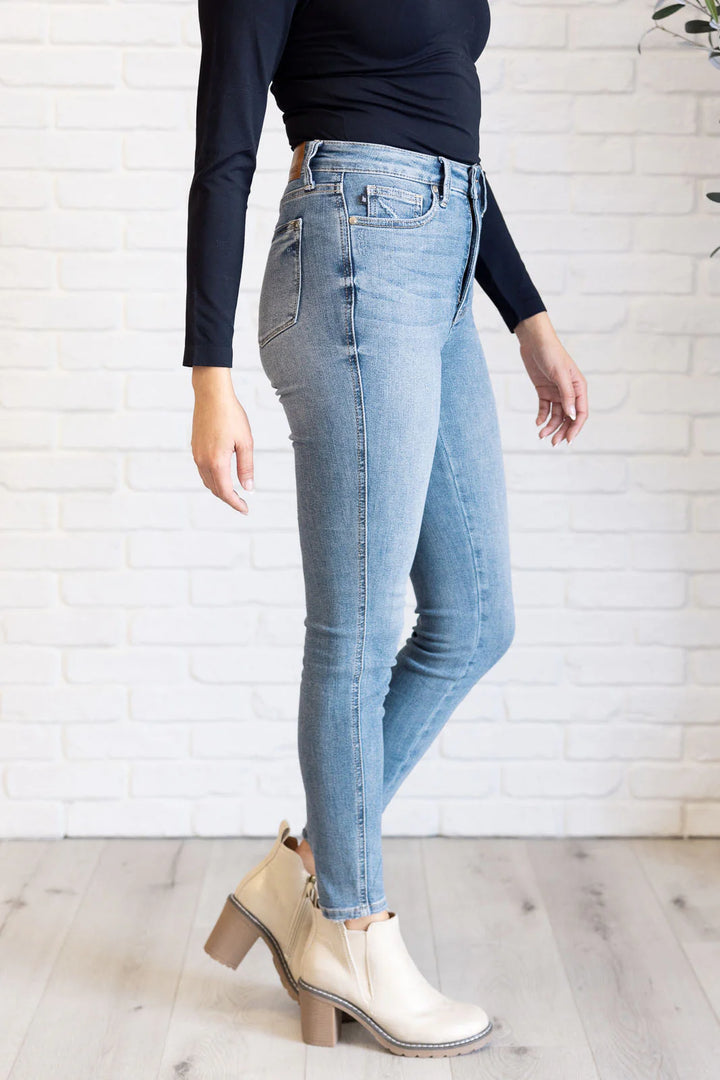 Judy Blue Justine High Rise Tummy Control Skinny Jeans