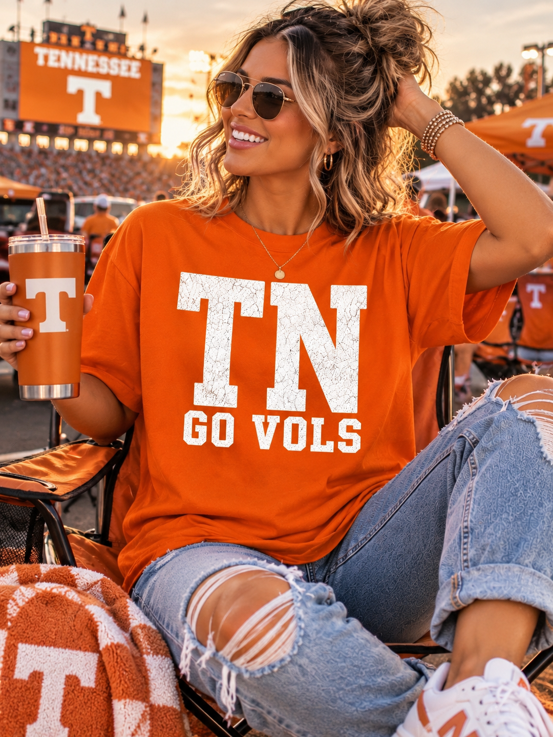 Tennessee Vols Retro Game Day Comfort Colors Graphic Tee