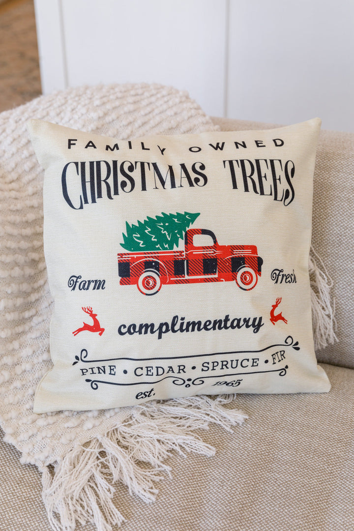Farm Fresh Christmas Trees Pillow Case