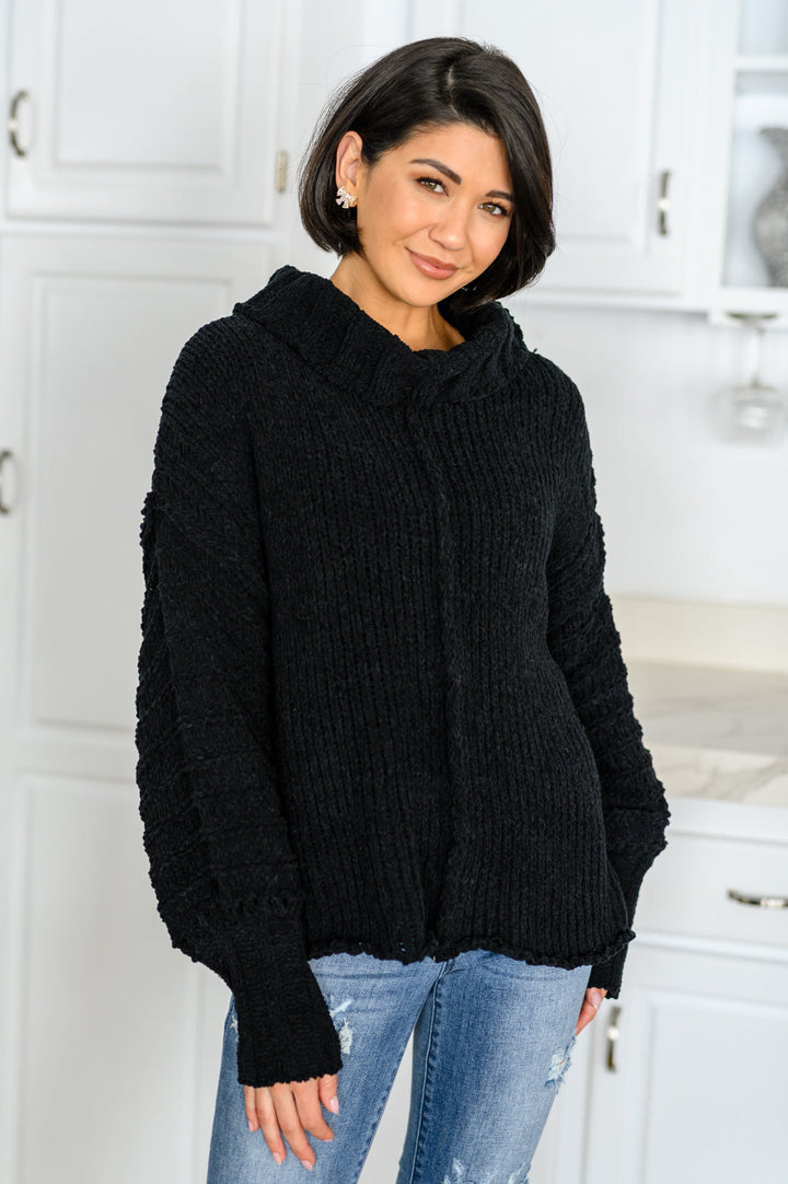 Maureen Long Sleeve Solid Knit Sweater - AddiBray