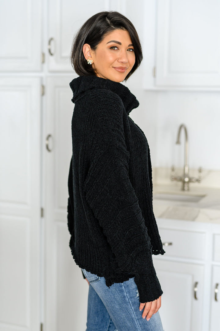 Maureen Long Sleeve Solid Knit Sweater - AddiBray