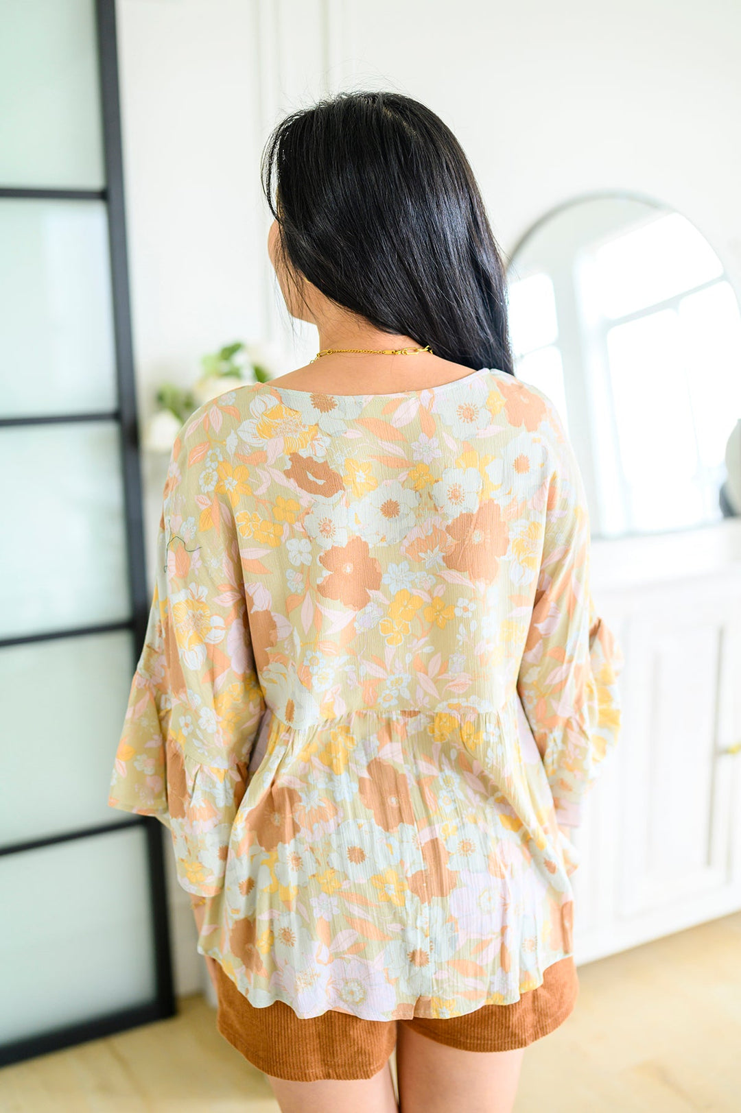 Singled Out Floral Blouse in Green - AddiBray