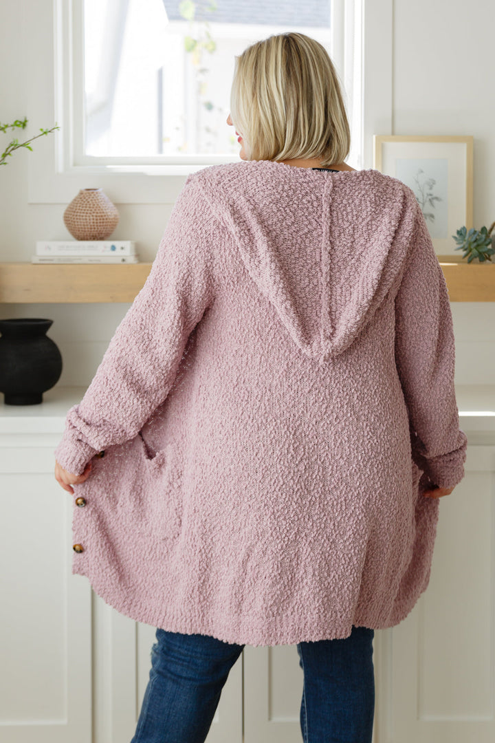 Soft Wisteria Hooded Cardigan