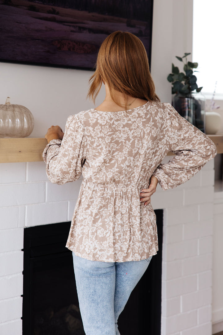 Easy to Work With Floral Babydoll Top