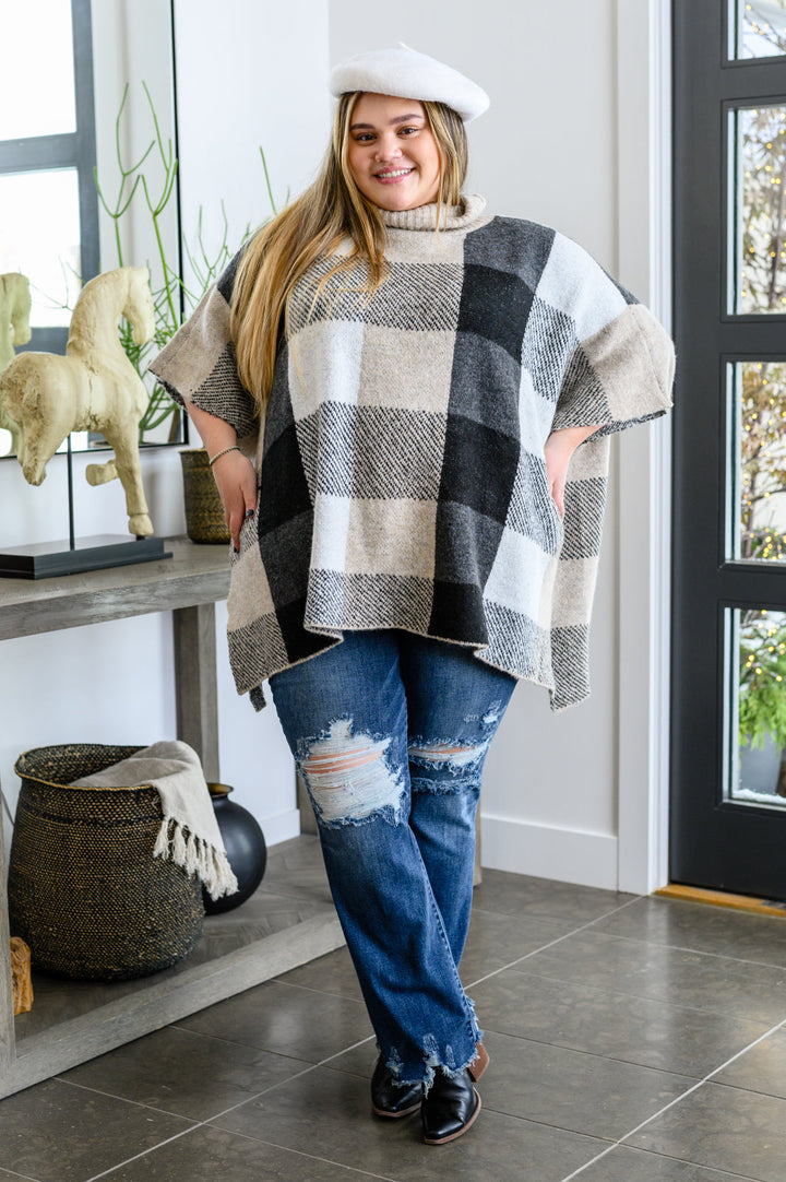 Your Next Favorite Roll Neck Sweater Poncho - AddiBray